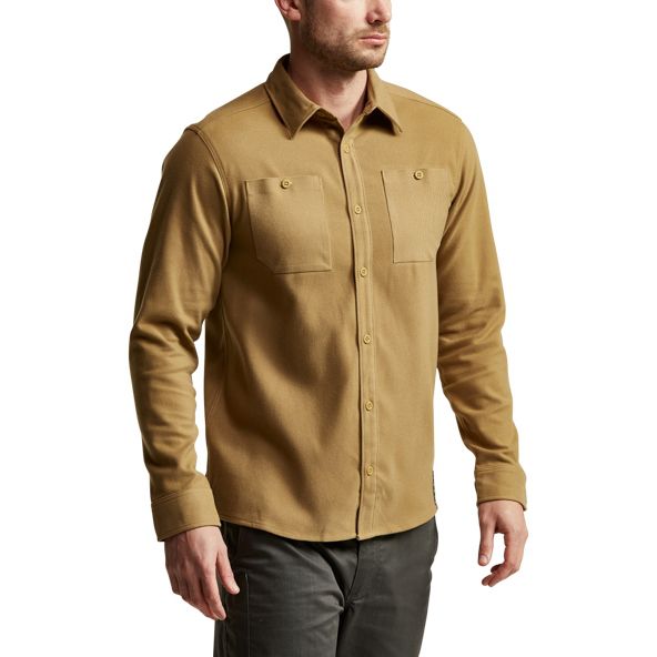 Camisas Sitka Riser Trabajo Hombre Marrones | 0693IWRTH