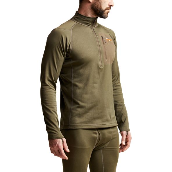 Fleece Sitka Core Midweight Zip-T Hombre Verde | 0971UIQFL