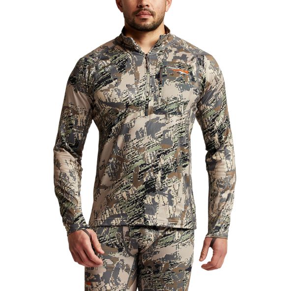 Fleece Sitka Core Midweight Zip-T Hombre Camuflaje | 3945ZOCXD