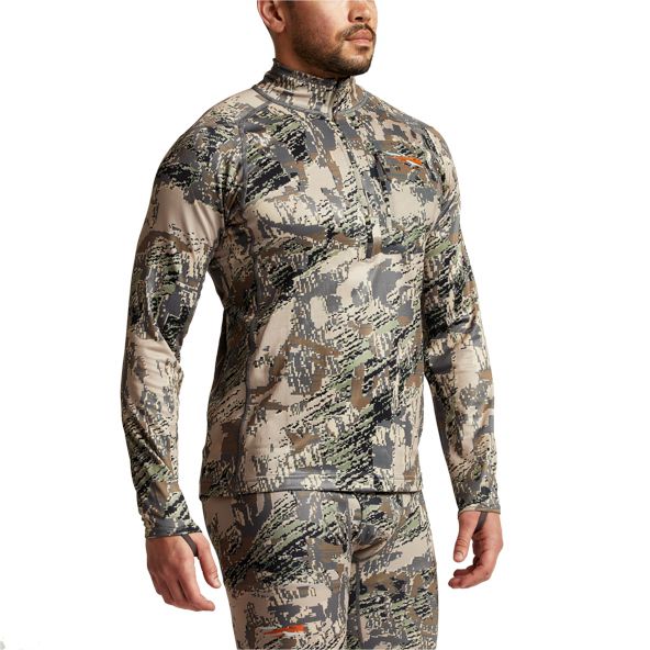 Fleece Sitka Core Midweight Zip-T Hombre Camuflaje | 3945ZOCXD