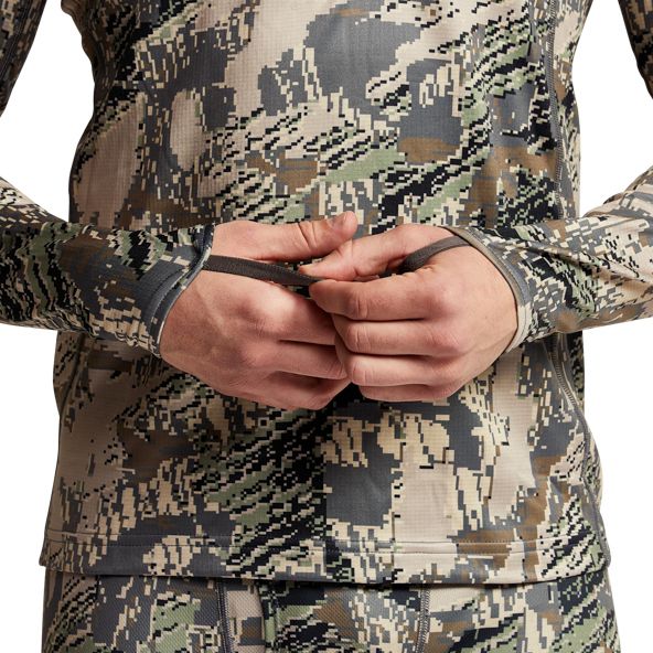 Fleece Sitka Core Midweight Zip-T Hombre Camuflaje | 3945ZOCXD