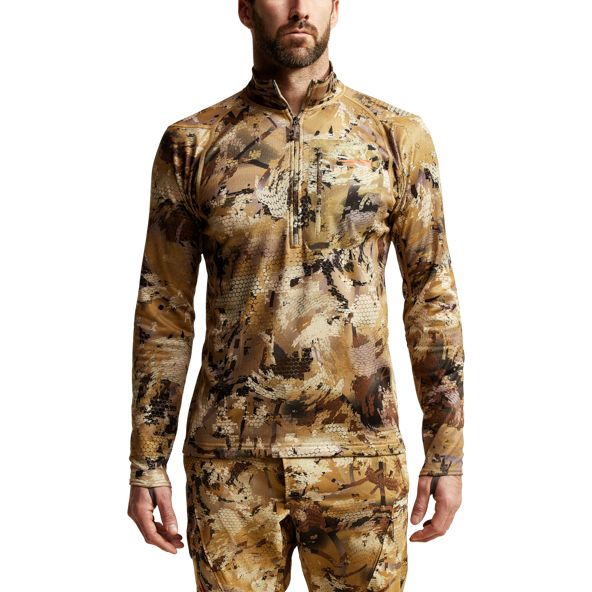 Fleece Sitka Core Midweight Zip-T Hombre Camuflaje | 5260HVOXB