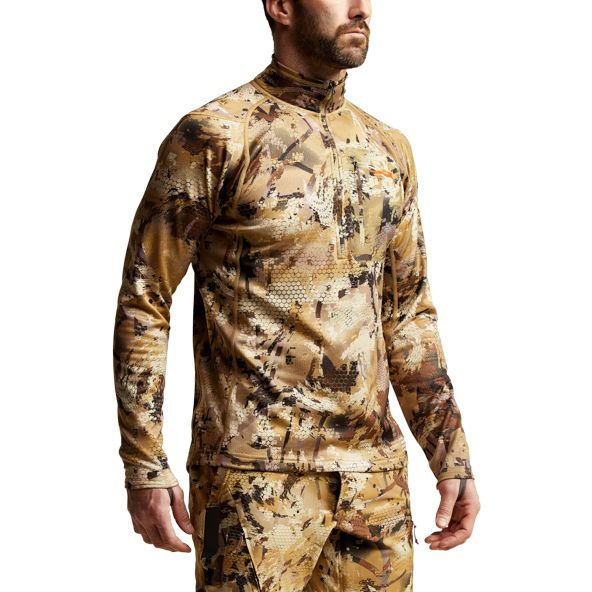 Fleece Sitka Core Midweight Zip-T Hombre Camuflaje | 5260HVOXB