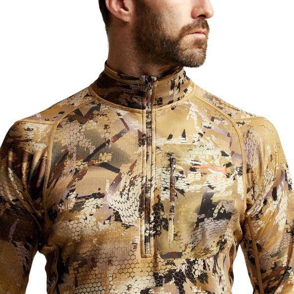 Fleece Sitka Core Midweight Zip-T Hombre Camuflaje | 5260HVOXB