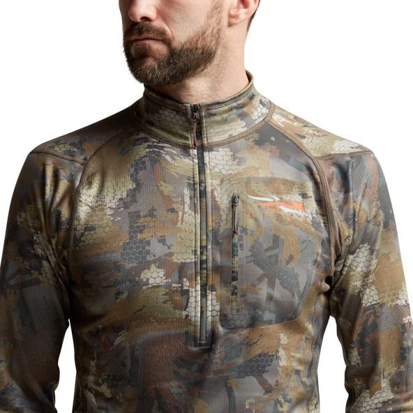 Fleece Sitka Core Midweight Zip-T Hombre Camuflaje | 9186BRGCO