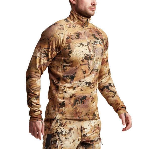 Fleece Sitka Grinder Half-Zip Hombre Camuflaje | 6735OIHWC