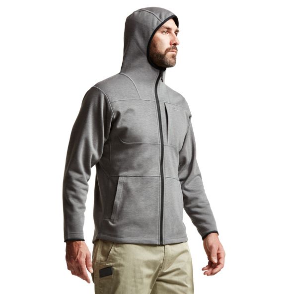 Sudadera Con Capucha Sitka Camp Hombre Gris | 0475TYBFH