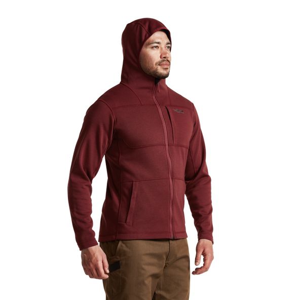 Sudadera Con Capucha Sitka Camp Hombre Rojas | 0894DHMTC