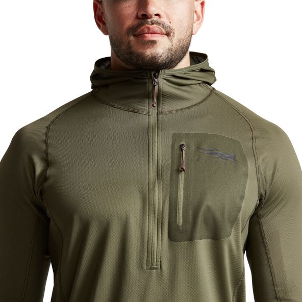 Sudadera Con Capucha Sitka Core Ligeros Hombre Verde | 1489SBGAR