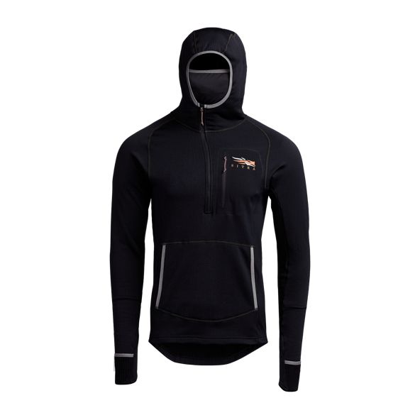 Sudadera Con Capucha Sitka Fanatic Hombre Negras | 3720NXPCD