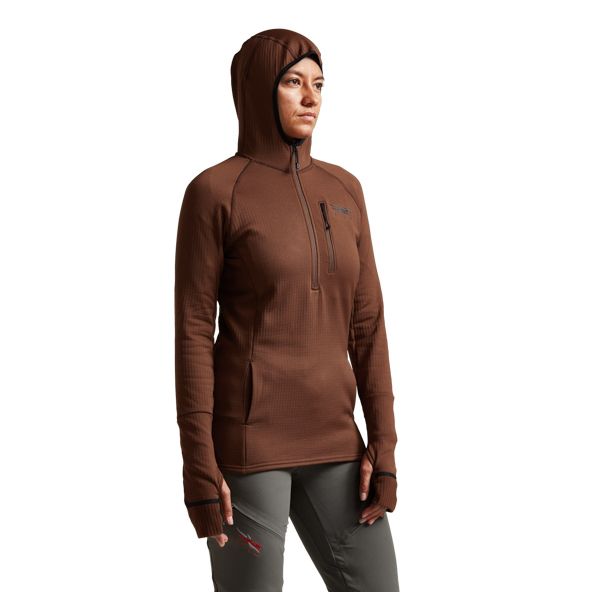 Sudadera Con Capucha Sitka Fanatic Mujer Rojas | 0892XKGRS