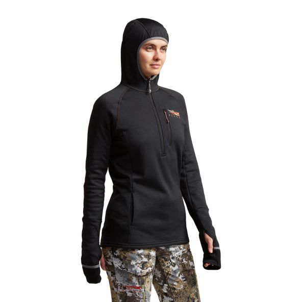 Sudadera Con Capucha Sitka Fanatic Mujer Negras | 1736OAMHG