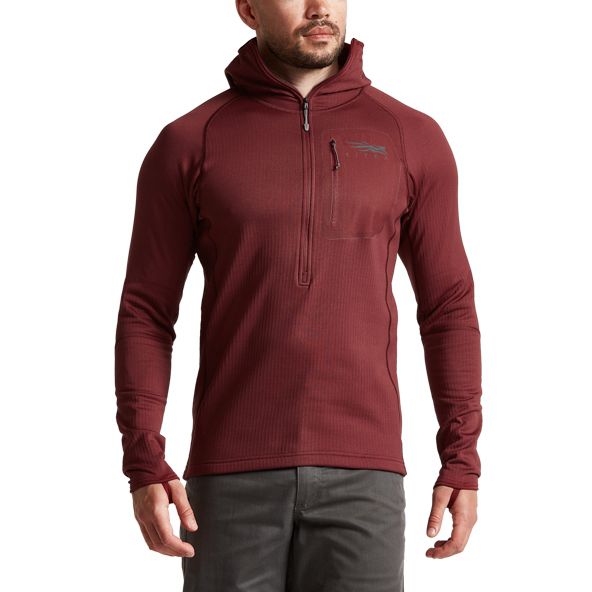 Sudadera Con Capucha Sitka Heavyweight Hombre Rojas | 8597HNMWF