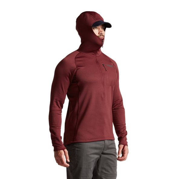 Sudadera Con Capucha Sitka Heavyweight Hombre Rojas | 8597HNMWF