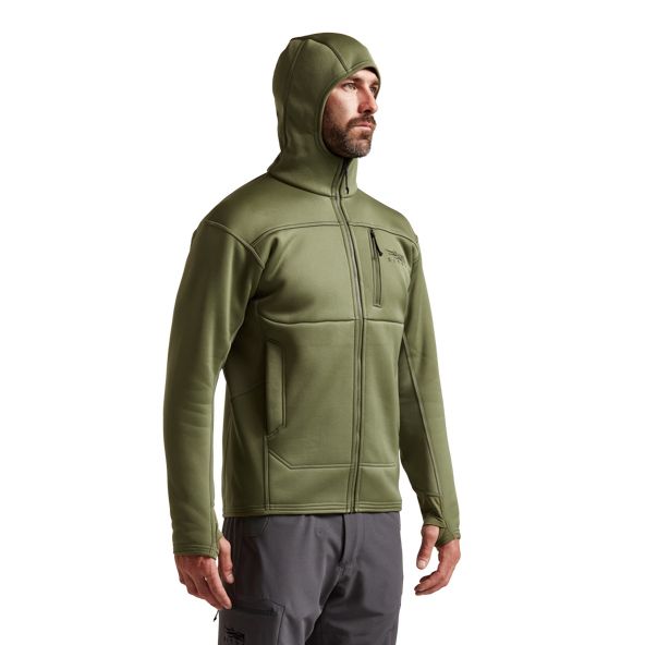 Sudadera Con Capucha Sitka Traverse Hombre Verde Oliva | 5742DZPJO