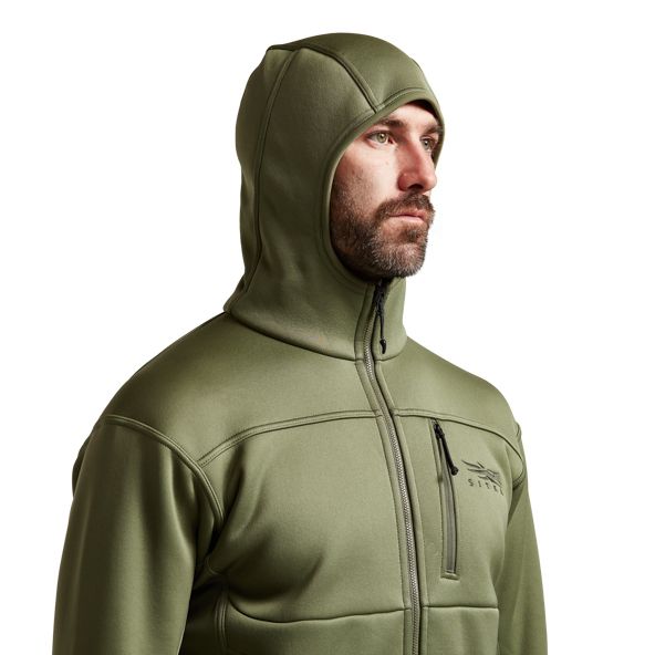 Sudadera Con Capucha Sitka Traverse Hombre Verde Oliva | 5742DZPJO