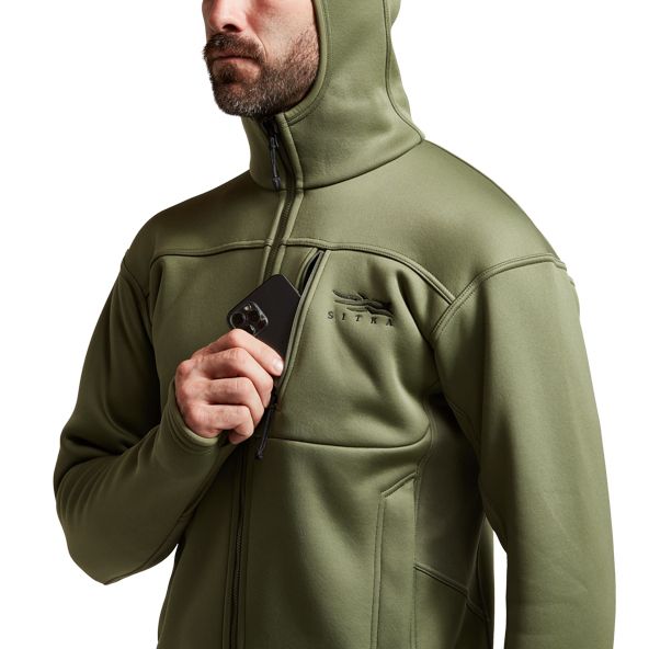 Sudadera Con Capucha Sitka Traverse Hombre Verde Oliva | 5742DZPJO