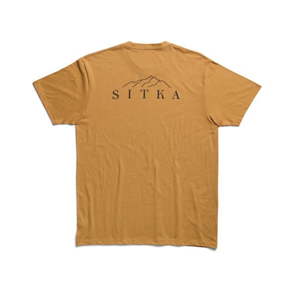 T Shirts Sitka Elevation Hombre Amarillo | 7913BENTO