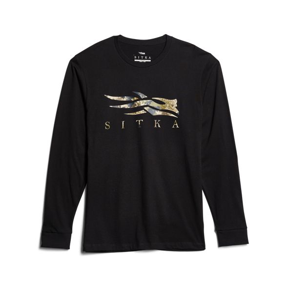 T Shirts Sitka Optifade Icon Long Sleeve Hombre Negras | 1072DOXBS