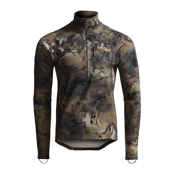 Fleece Sitka Grinder Half-Zip Hombre Camuflaje | 9316QDWRC